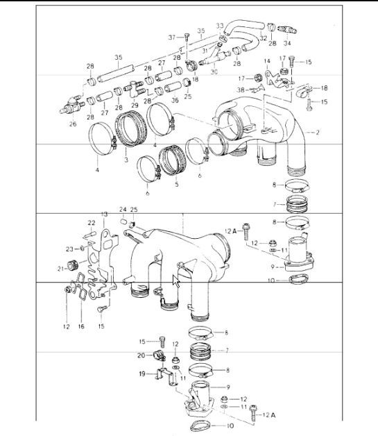 Diagram 107-10 Porsche Boxster 718 (982) 2017>> Engine