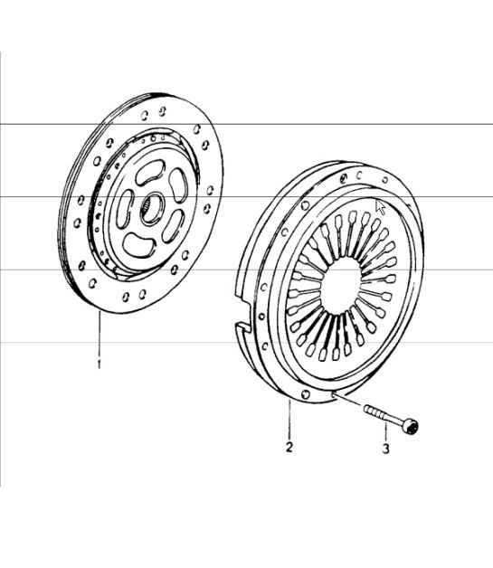 clutch 964 1990 ONWARDS Porsche Parts Diagrams Design 911