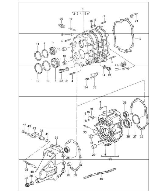 Diagram 302-05 Porsche Cayman 718C (982C) 2017>> Transmission