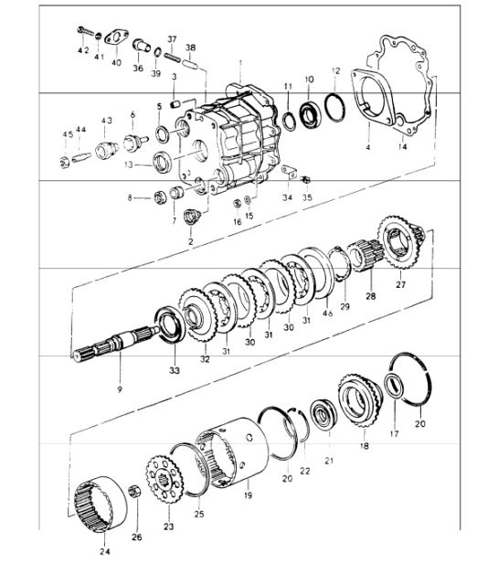 Diagram 302-10 Porsche Macan (95B) MK1 (2014-2018) Transmission