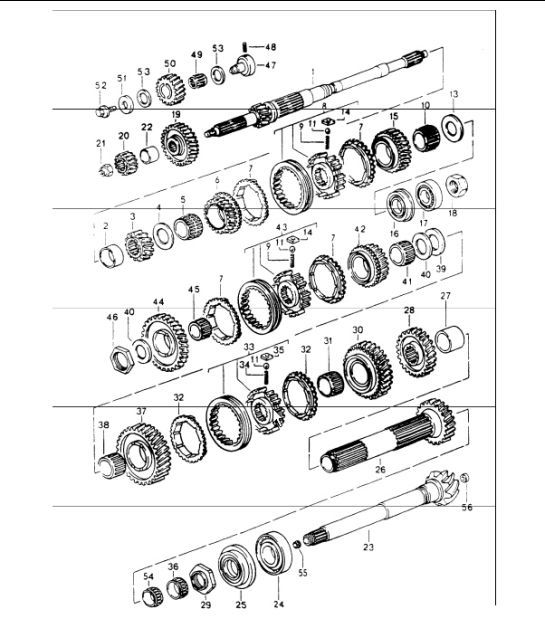 Diagram 303-05 Porsche Macan (95B) MK1 (2014-2018) Transmission