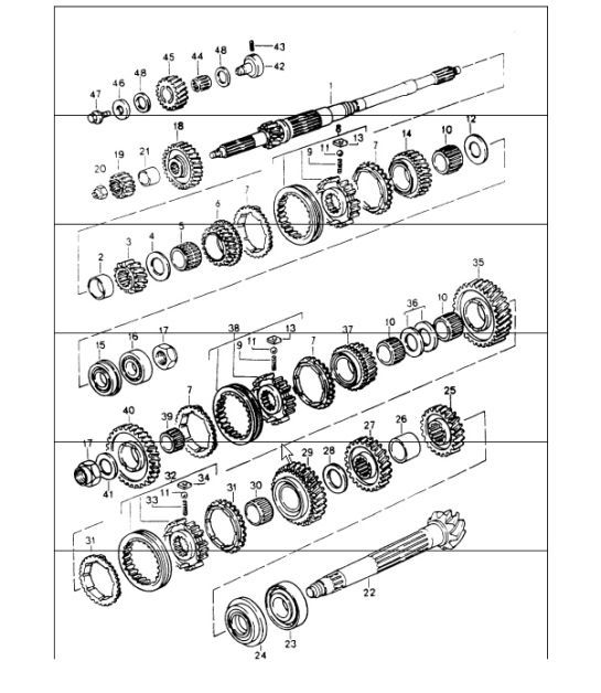 Diagram 303-10 Porsche Cayman 718C (982C) 2017>> Transmission
