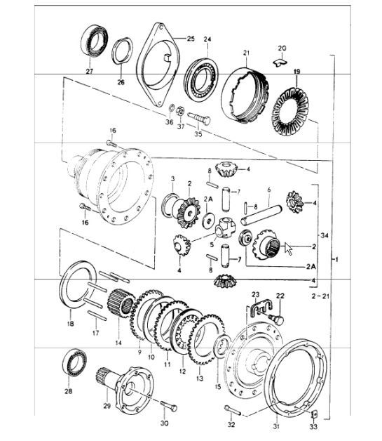 Diagram 305-00 Porsche Cayman 987C / 981C (2005-2016) Transmission