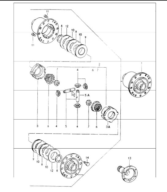 limited-slip differential 964  Carrera 2 G50.03/04/05 and TURBO G50.10/52 1989-94