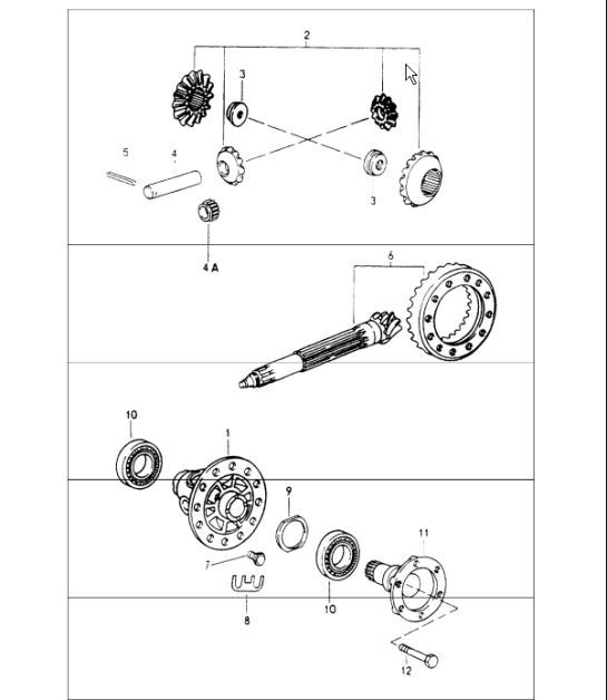Diagram 305-25 Porsche 997 (911) MK1 2005-2008 Transmission