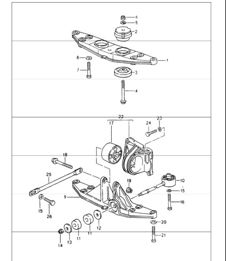 tiptronic transmission suspension 964 CARRERA 2 A50.01/02/03 1990-94