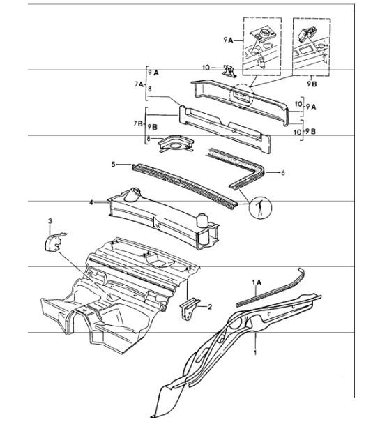Diagram 801-15 Porsche Cayman 718C (982C) 2017>> Body