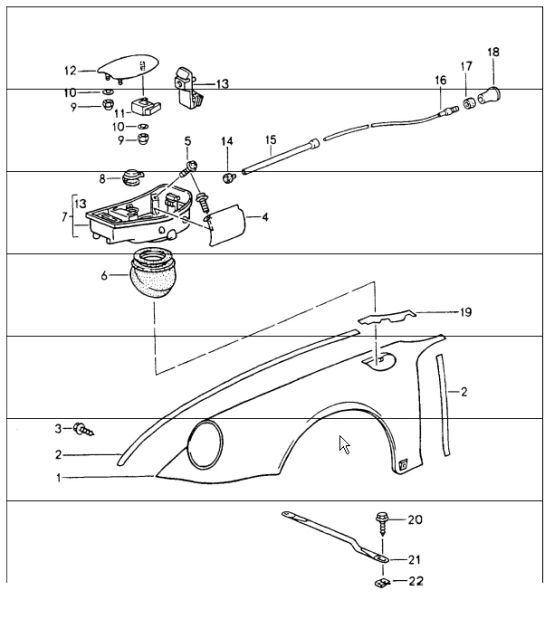 Diagram 801-30 Porsche Boxster Spyder 3.8L 2016 Carrosserie