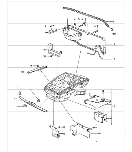 cover body front section 964 1989-94