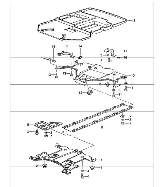 Diagram 801-45 Porsche Cayenne 9YA (E3) 2018-2023 