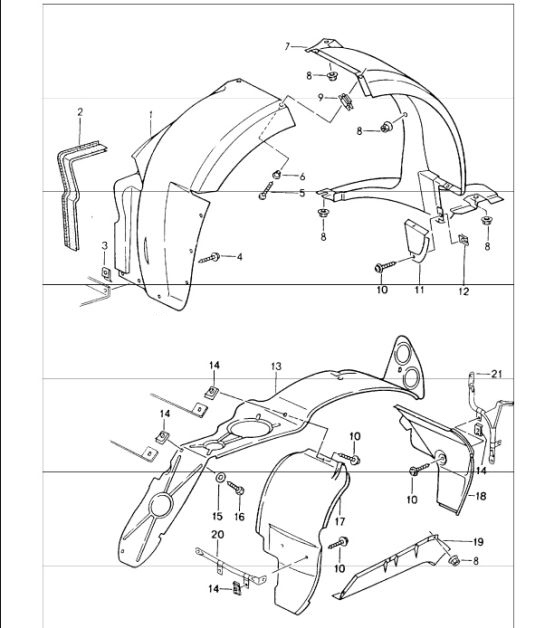 Diagram 801-50 Porsche 992 (911) MK1 2019-2024 Body