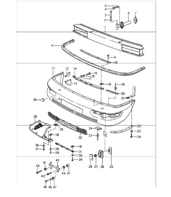 Diagram 802-00 Porsche 911 & 912 (1965-1989) Body