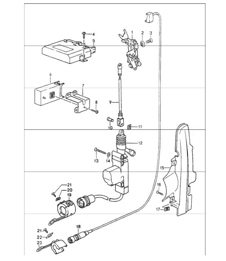 central locking system 964 1989-94