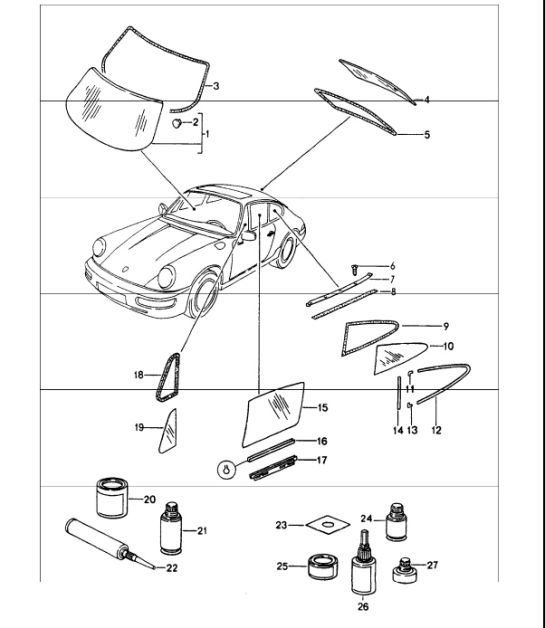 Diagram 805-00 Porsche Macan (95B) MK1 (2014-2018) Body
