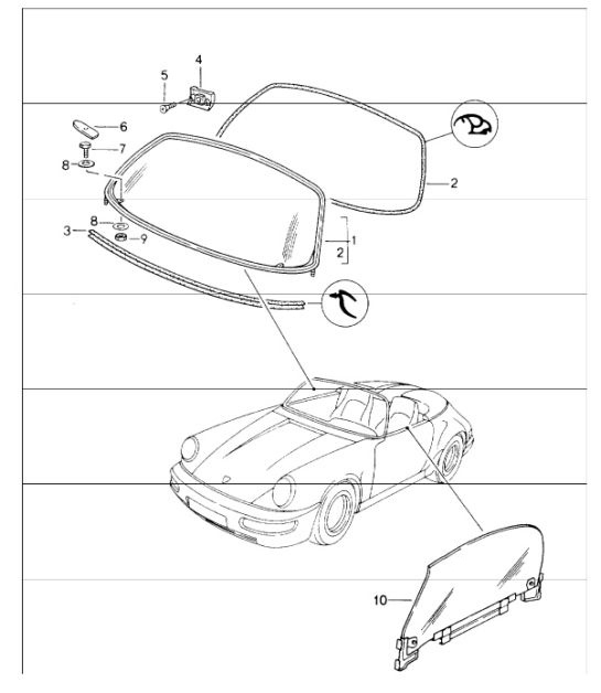 Diagram 805-10 Porsche 992 (911) MK1 2019-2024 Body