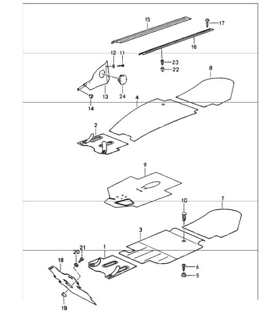 Diagram 807-01 Porsche Macan (95B) MK1 (2014-2018) Body