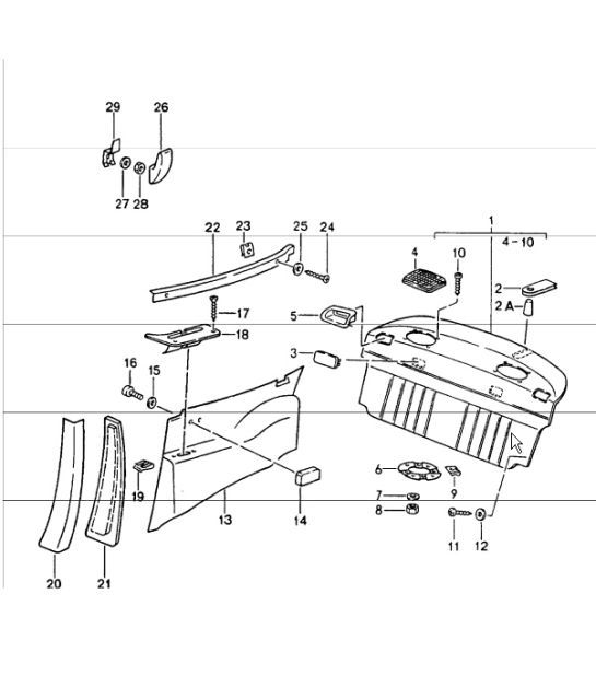 Diagram 807-05 Porsche 997 (911) MK1 2005-2008 Body