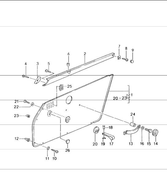 Diagram 807-12 Porsche 991 (911) MK1 2012-2016 Body