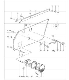 interior equipment doors 964 SPEEDSTER 1989-94