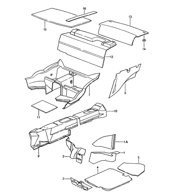 Diagram 807-15 Porsche Panamera 970 MK1 (2009-2013) Body