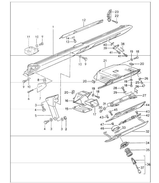 Diagram 809-03 Porsche Macan (95B) MK1 (2014-2018) Body