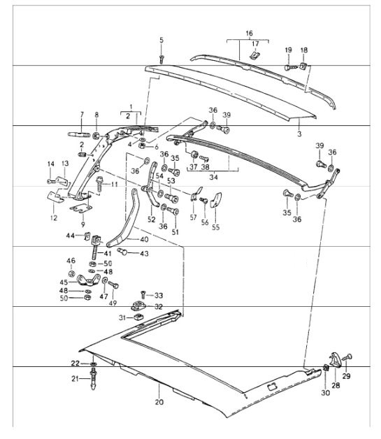 Diagram 811-12 Porsche Macan (95B) MK1 (2014-2018) Body