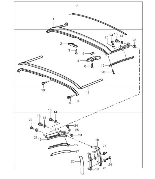Diagram 811-32 Porsche Cayman 987C / 981C (2005-2016) Body
