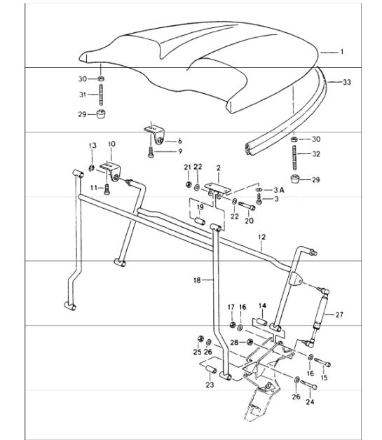 Diagram 811-35 Porsche 991 Turbo S 3.8L (560 PS) Karosserie