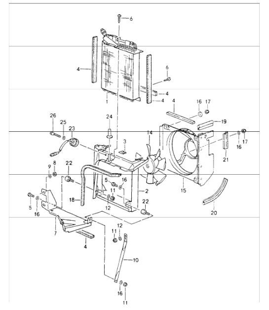 Diagram 813-45 Porsche Cayenne 9PA (955) 2003-2006 Body