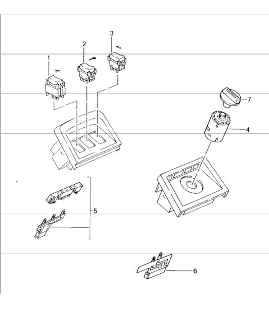 Diagram 903-05 Porsche Cayman 718C (982C) 2017>> Electrical equipment