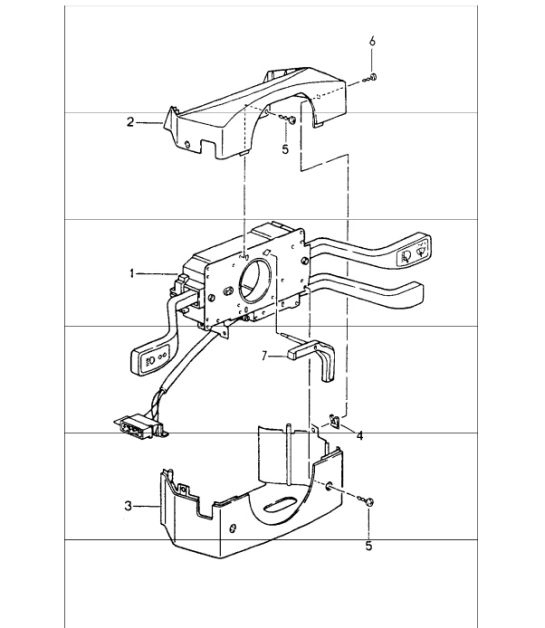 steering column switch 964 1989-94