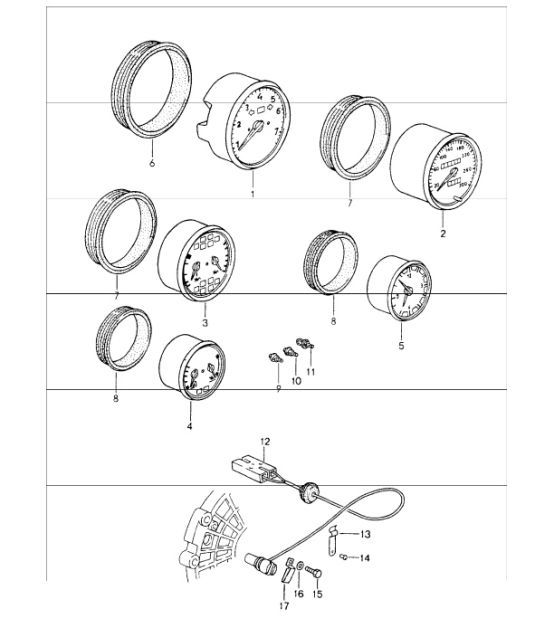Diagram 906-00 Porsche Boxster 718 (982) 2017>> Electrical equipment