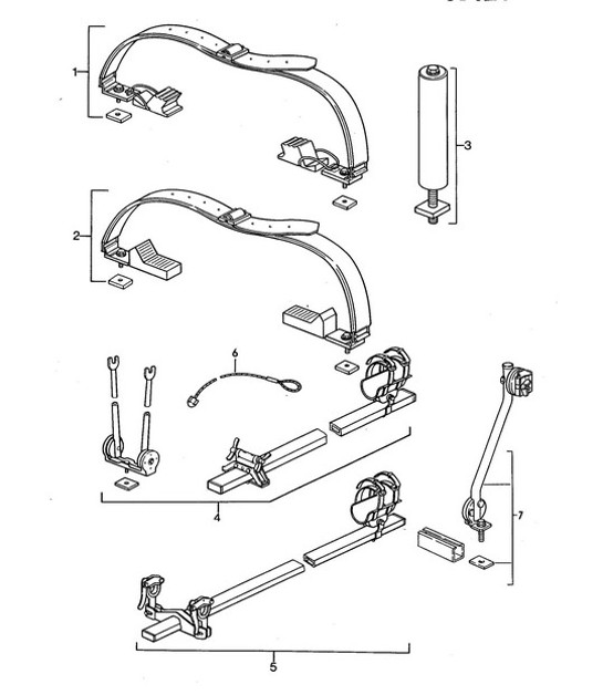 Diagram 002-007 Porsche 914 (1970-1976) Accessories & others 