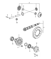 Manual transmission / Differential (Model: G44.00) 968 1992-95
