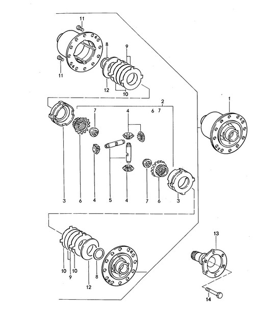 Manual transmission / Limited-slip differential (Model: G44.00 M220) 968 1992-95