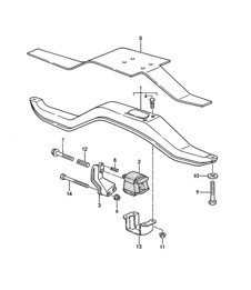 Manual transmission / Transmission suspension (Model: G44.00) 968 1992-95