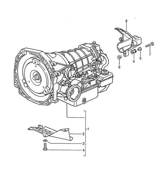 Diagram 320-000 Porsche Macan (95B) MK1 (2014-2018) Transmission