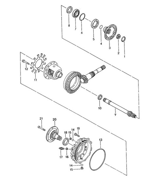 Diagram 320-003 Porsche Macan (95B) MK1 (2014-2018) Transmission