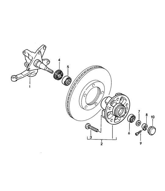 Steering knuckle / Lubricants 968 1992-95