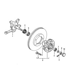 Steering knuckle / Lubricants 968 1992-95