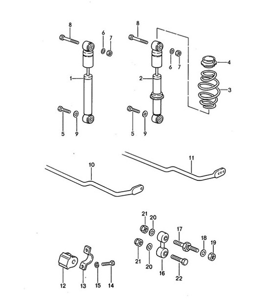 Diagram 502-000 Porsche 997 (911) MK1 2005-2008 Rear Axle