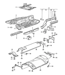 Side member / Heat shield 968 1992-95