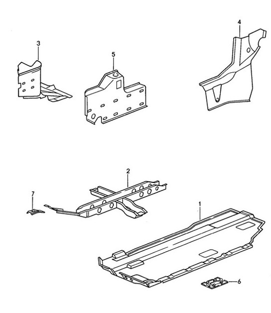 Diagram 801-007 Porsche 997 (911) MK2 2009-2012 Body