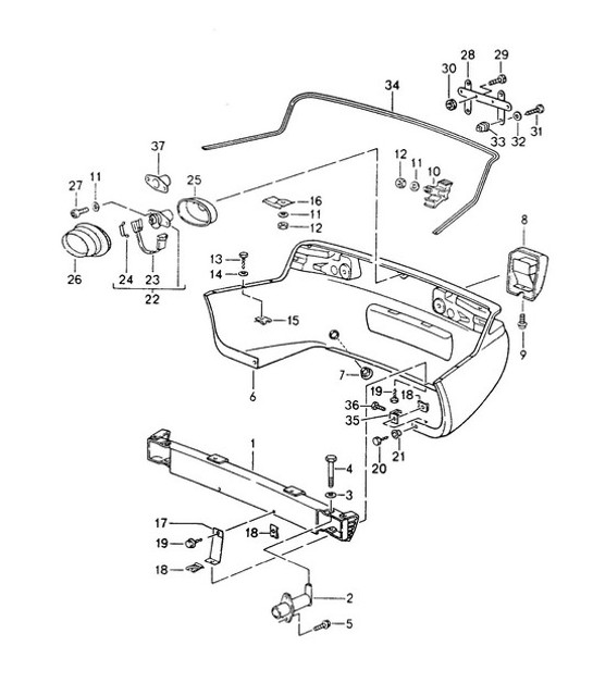 Diagram 802-005 Porsche 944 (1982-1991) 