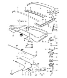 Rear lid / Rear spoiler 968 1992-95