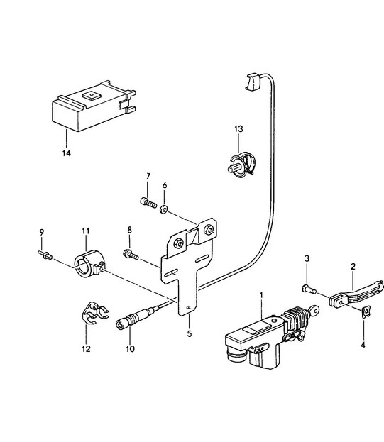 Central locking system 968 1992-95