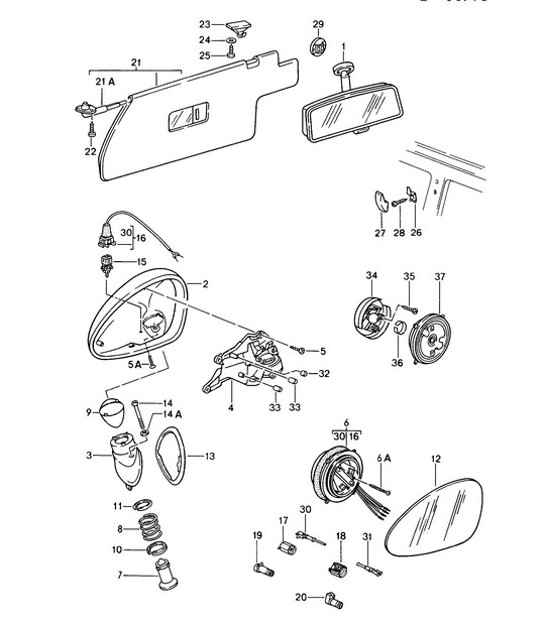Diagram 809-005 Porsche 970.2 Panamera 4 V6 3.6L 4WD (310Hp) 2014-16 Body