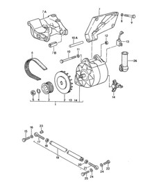 Generator with Mounting parts 968 1992-95