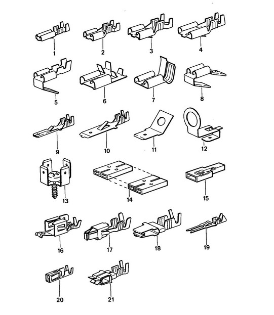 Flat plug / Push-on connector 968 1992-95