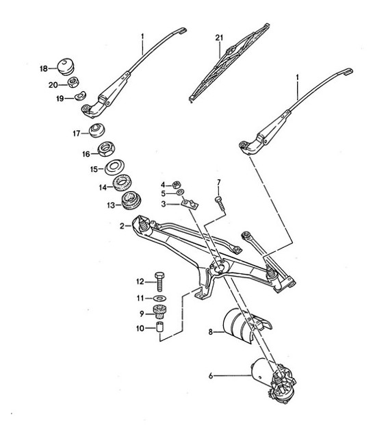 Diagram 904-000 Porsche Macan (95B) MK1 (2014-2018) Electrical equipment